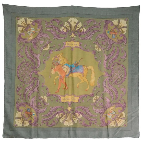 Hermes Accessories - Hermès Cheval Turc Scarf in very rare color. AUTHENTIC